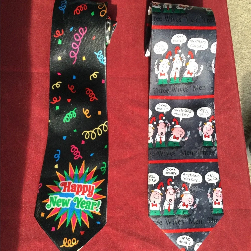 Christmas Tie + New Year Tie - Picture 1 of 7